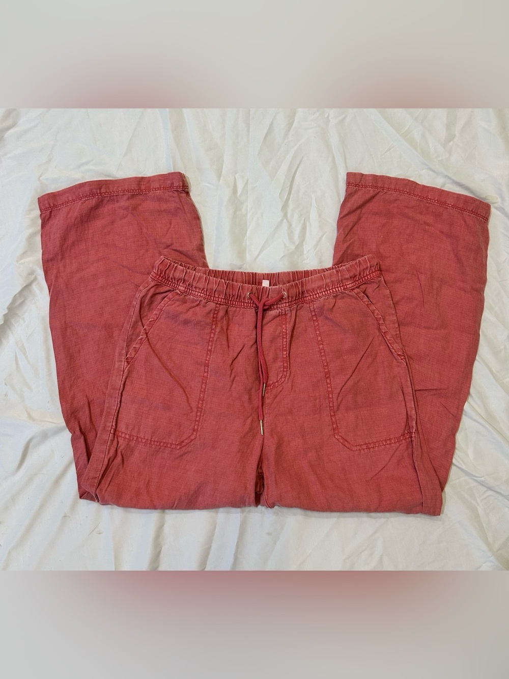 Splendid washed rose drawstring pants EUC